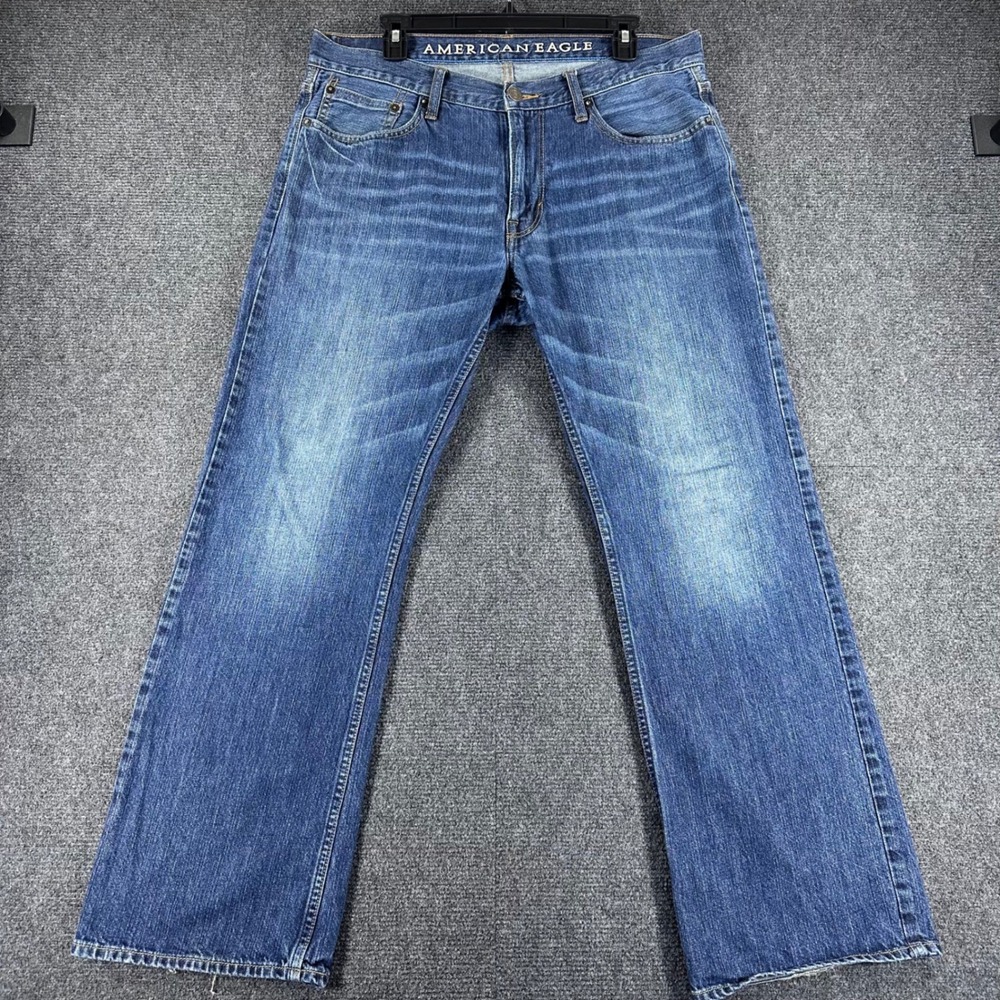 American Eagle Jeans Mens 33x30 Blue Original Bootcut Denim Casual